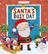 Книга с окошками Santa's Busy Day