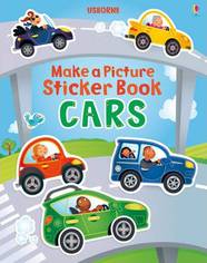 Книга с наклейками Make a Picture Sticker Book Cars