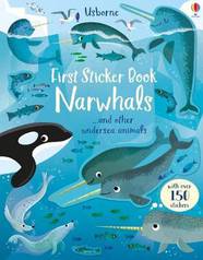 Книга з наклейками First Sticker Book Narwhals-УЦІНКА